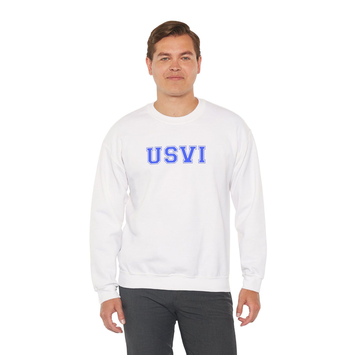 USVI Gildan 18000 Crewneck Sweatshirt - Cozy Island-Inspired Pullover
