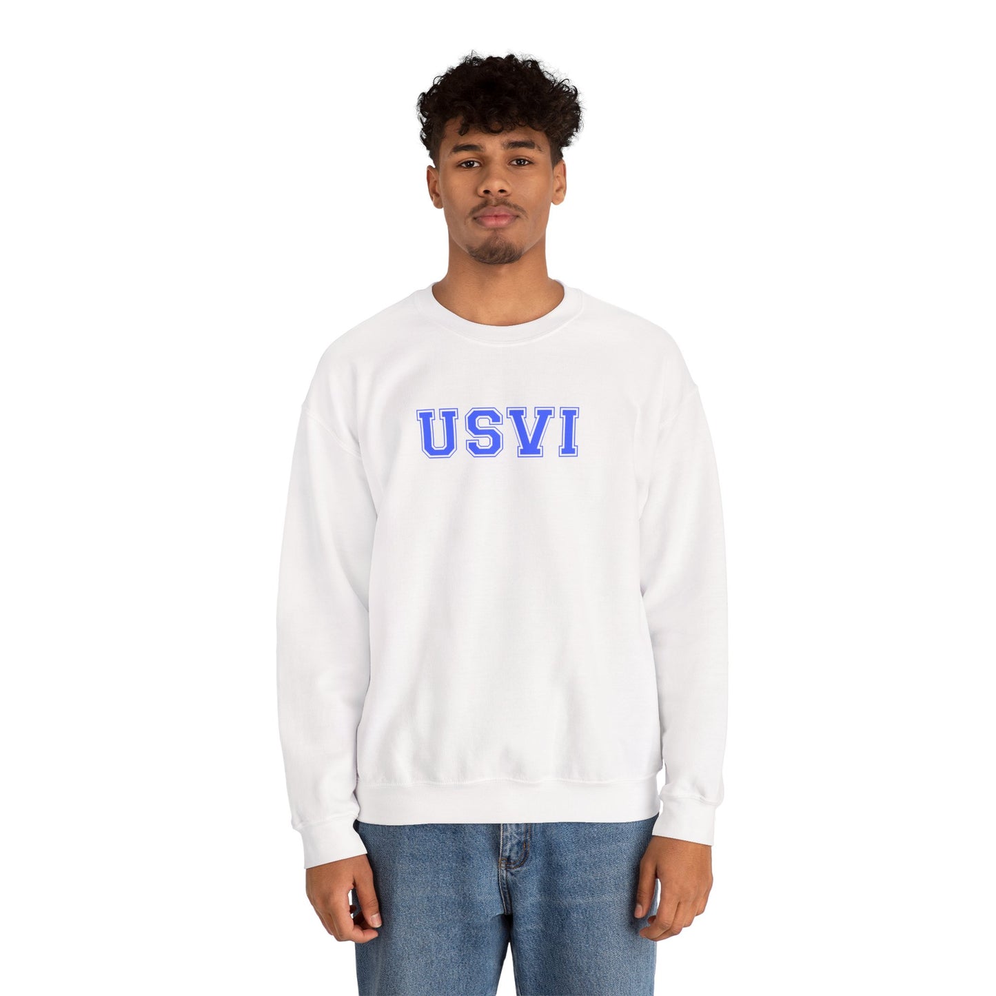 USVI Gildan 18000 Crewneck Sweatshirt - Cozy Island-Inspired Pullover