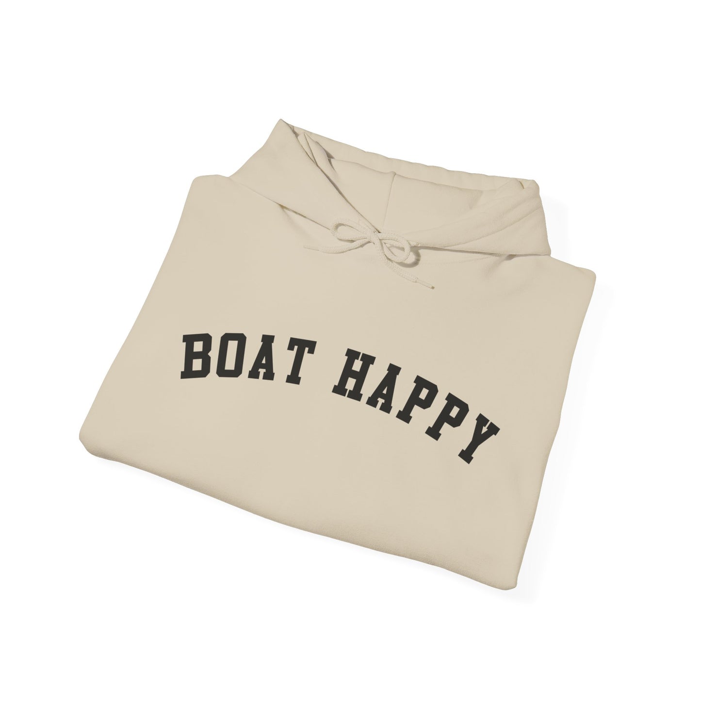 Boat Happy Gildan 18500 Sweatshirt, Cozy & Warm Boating Hoodie, Comfortable Nautical Sweatshirt for Chilly Days, Boating Pullover, Boating Hoodie