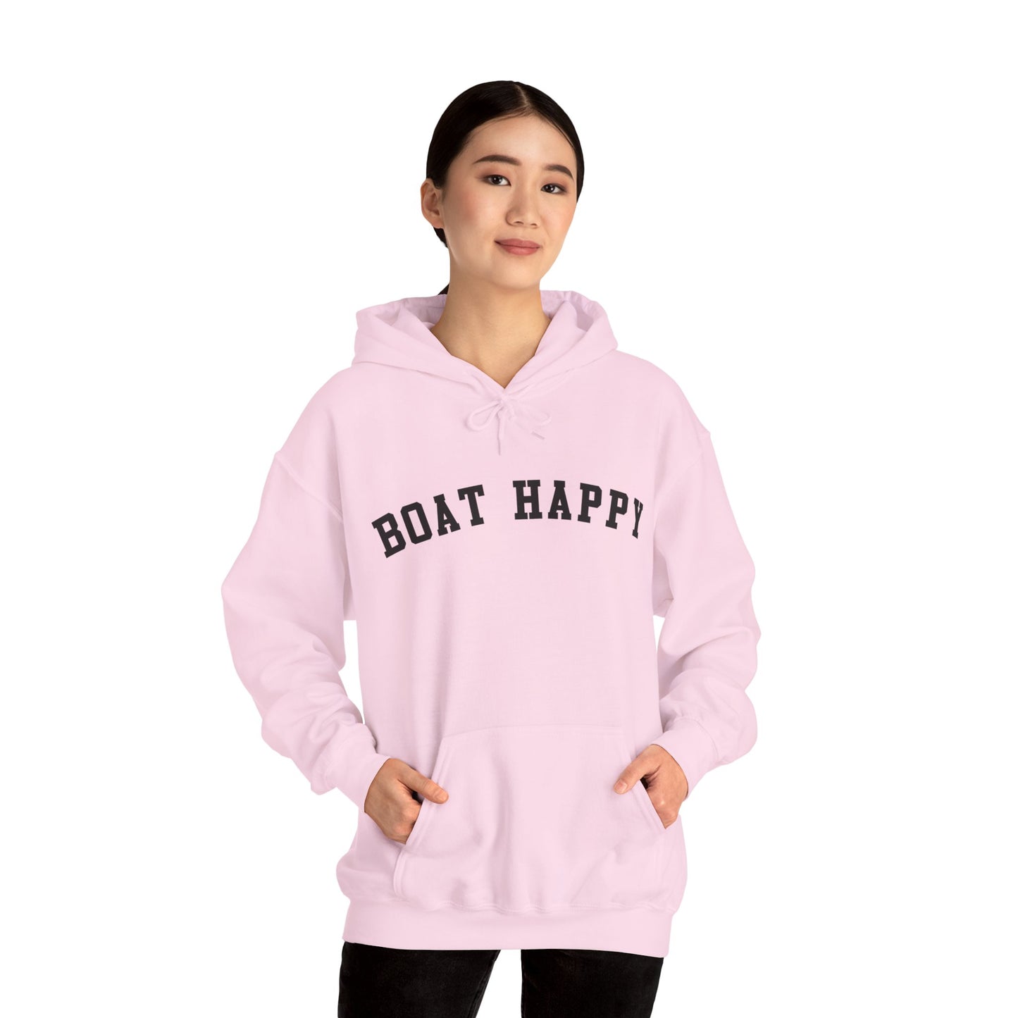 Boat Happy Gildan 18500 Sweatshirt, Cozy & Warm Boating Hoodie, Comfortable Nautical Sweatshirt for Chilly Days, Boating Pullover, Boating Hoodie