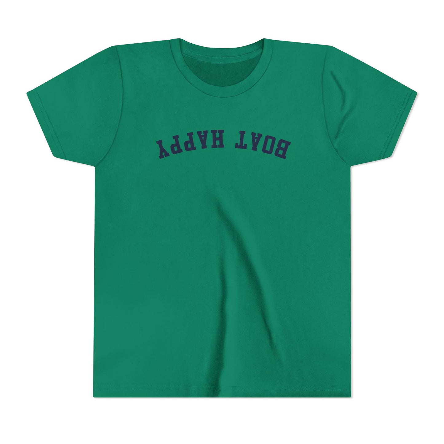 Boat Happy Youth T-Shirt, Upside-Down Fun for Little Boaters, Youth T-Shirt, Kid's Boating Tee