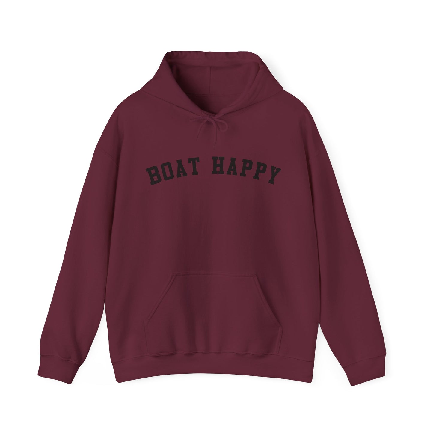 Boat Happy Gildan 18500 Sweatshirt, Cozy & Warm Boating Hoodie, Comfortable Nautical Sweatshirt for Chilly Days, Boating Pullover, Boating Hoodie