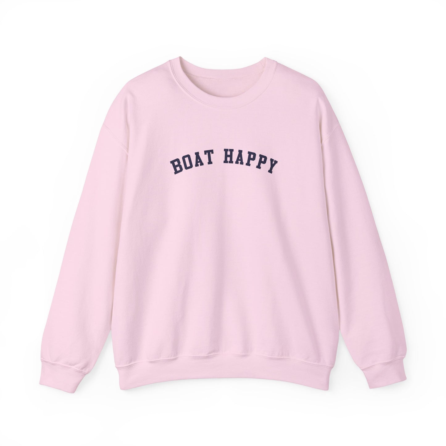 Boat Happy Classic Crewneck Sweatshirt, Nautical-Inspired Cozy Pullover, Boating Apparel, Unisex Fit Pullover Sweatshirt, Boating Sweatshirt for Him or Her