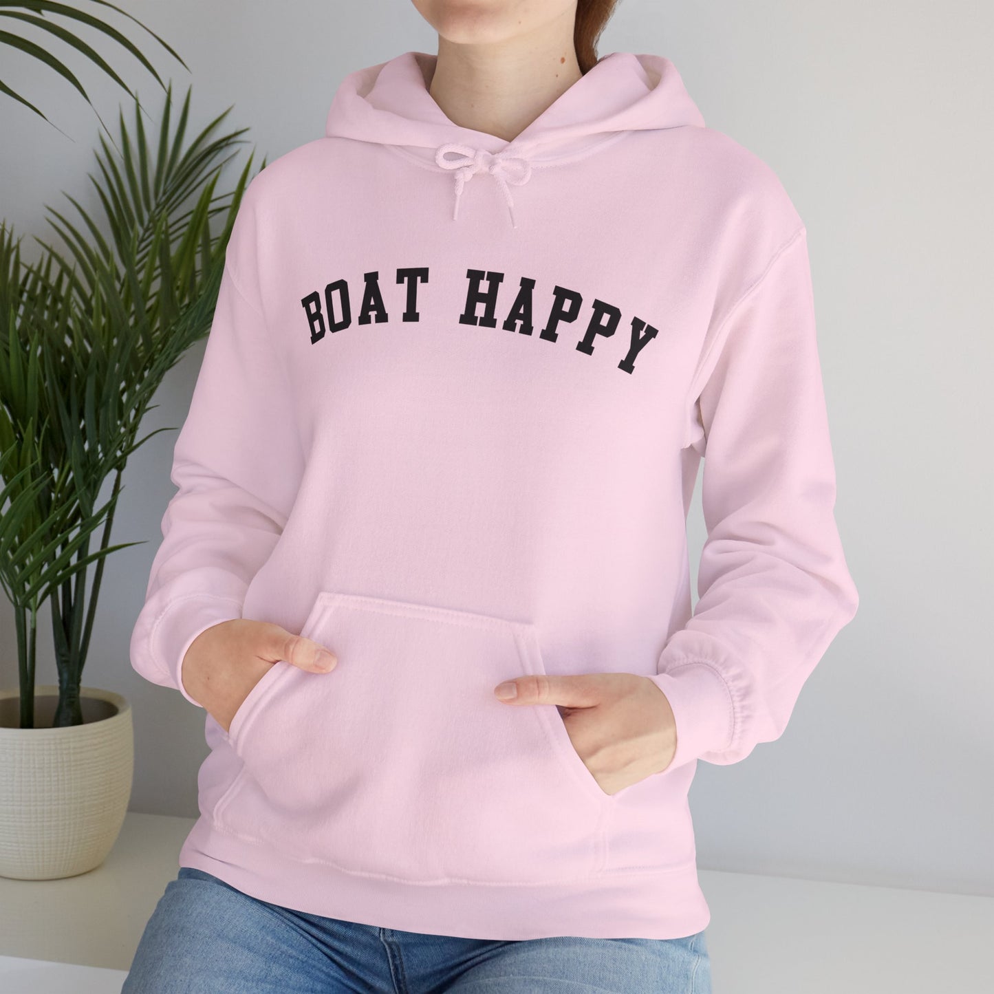 Boat Happy Gildan 18500 Sweatshirt, Cozy & Warm Boating Hoodie, Comfortable Nautical Sweatshirt for Chilly Days, Boating Pullover, Boating Hoodie
