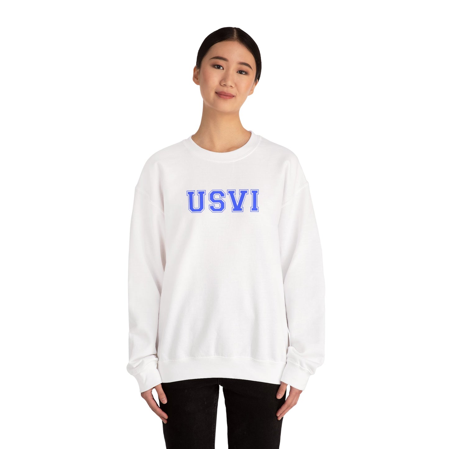 USVI Gildan 18000 Crewneck Sweatshirt - Cozy Island-Inspired Pullover