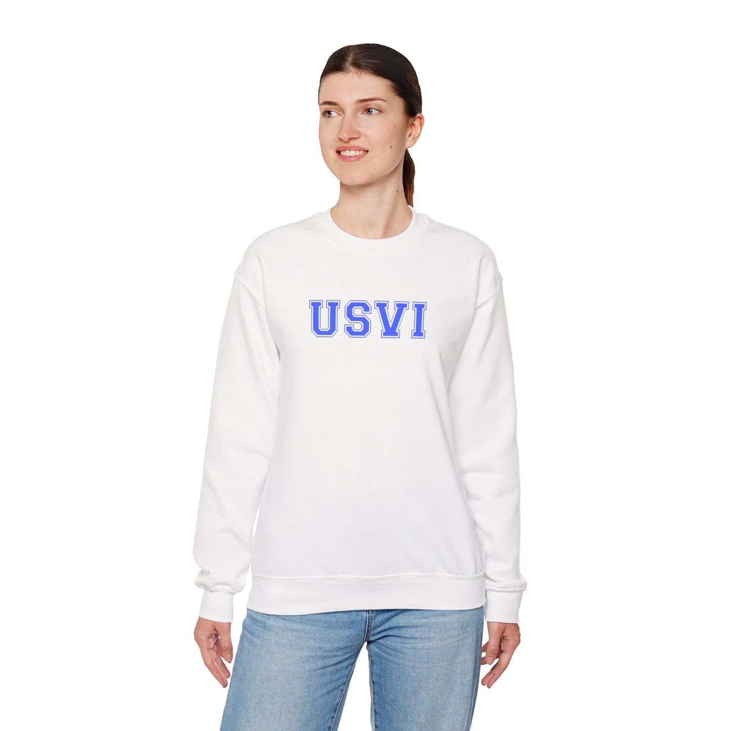 USVI Gildan 18000 Crewneck Sweatshirt - Cozy Island-Inspired Pullover