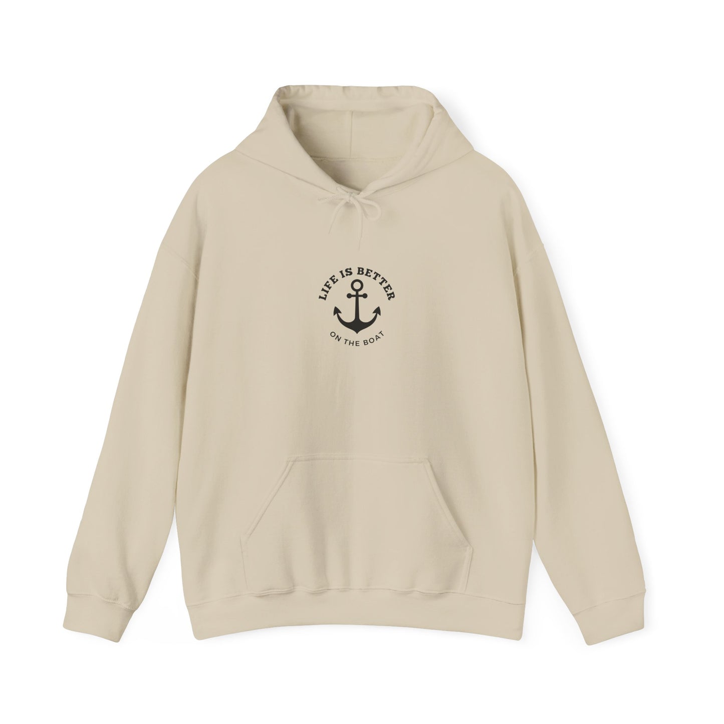 Life Is Better on the Boat Hoodie | Boating Pullover by Boat Happy, Cozy Heavy Blend Boating Pullover