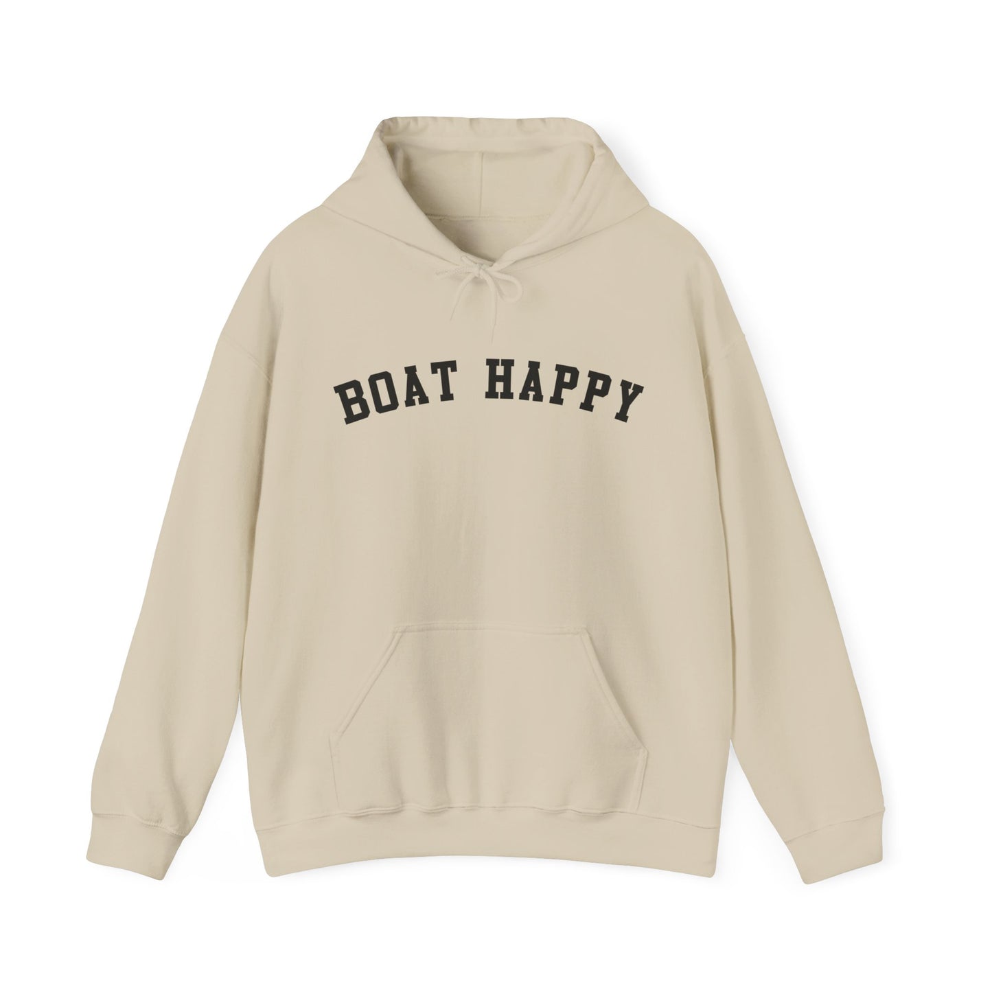 Boat Happy Gildan 18500 Sweatshirt, Cozy & Warm Boating Hoodie, Comfortable Nautical Sweatshirt for Chilly Days, Boating Pullover, Boating Hoodie