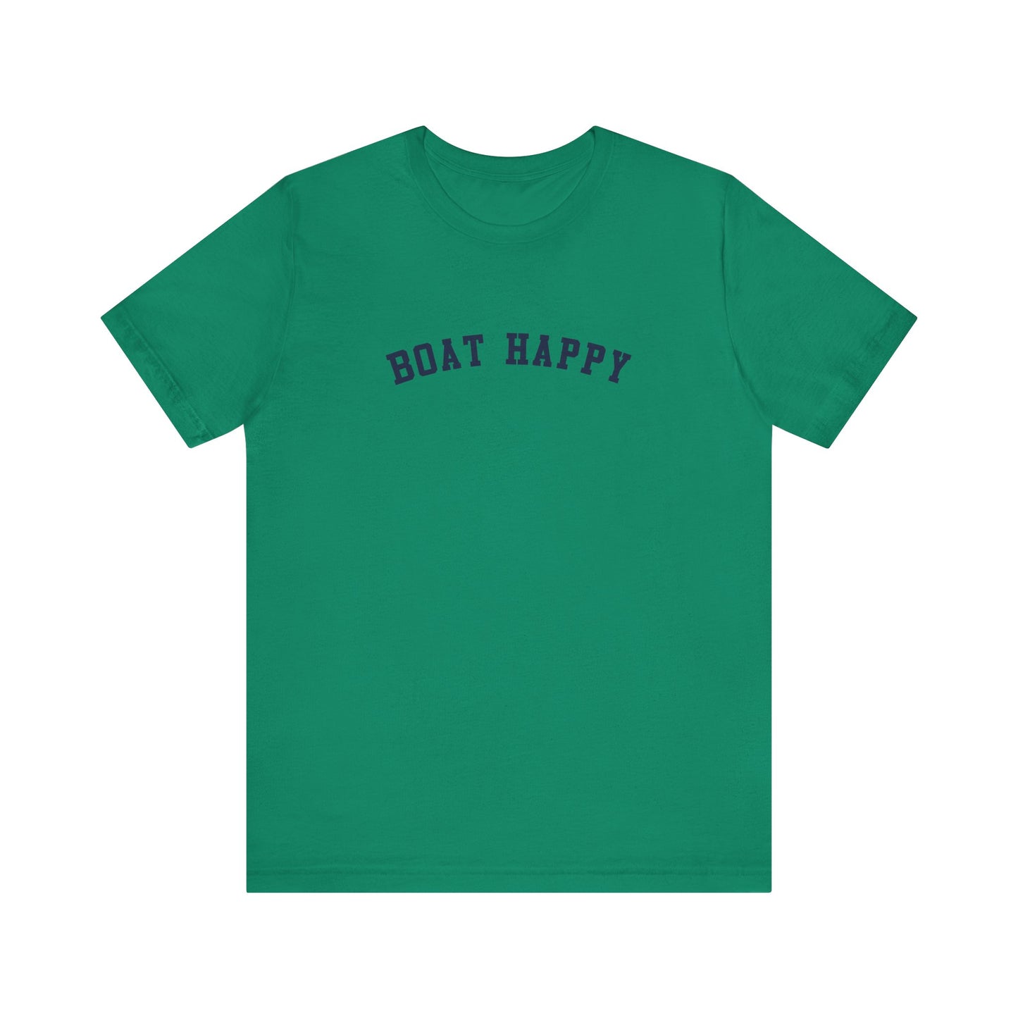 Boat Happy Bella + Canvas 3001 T-Shirt, Soft Nautical Tee for Boating Lovers, Boating T-Shirt, Nautical T-Shirt, Boating Gift for Boat Lover