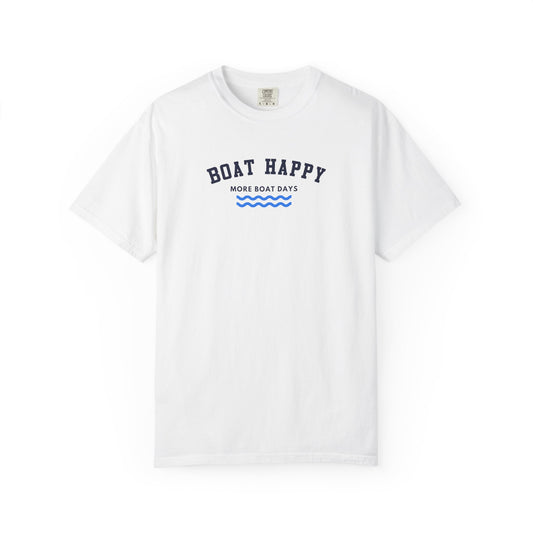 Boat Happy Comfort Colors Tee – Saltwashed Style Boating Shirt