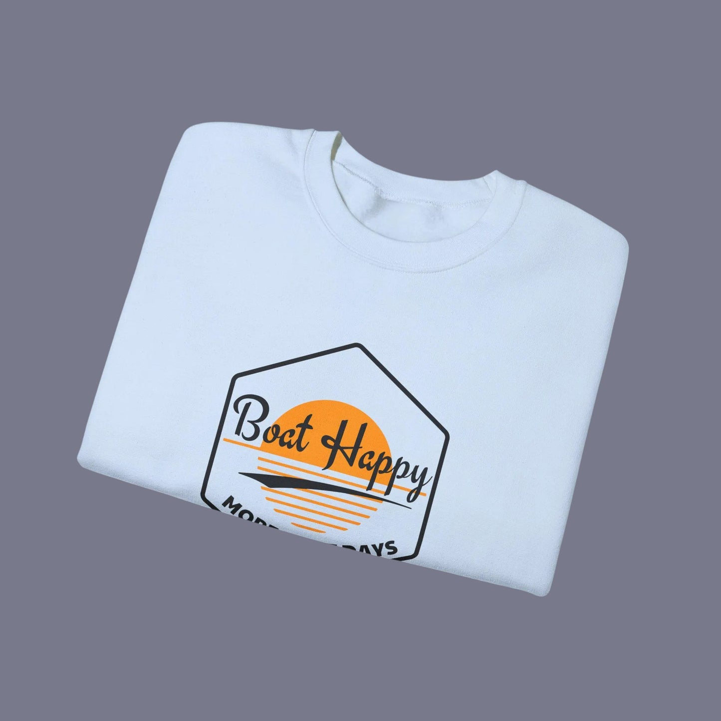 Sunset Boating Crewneck – Gildan 18000 Coastal Sweatshirt