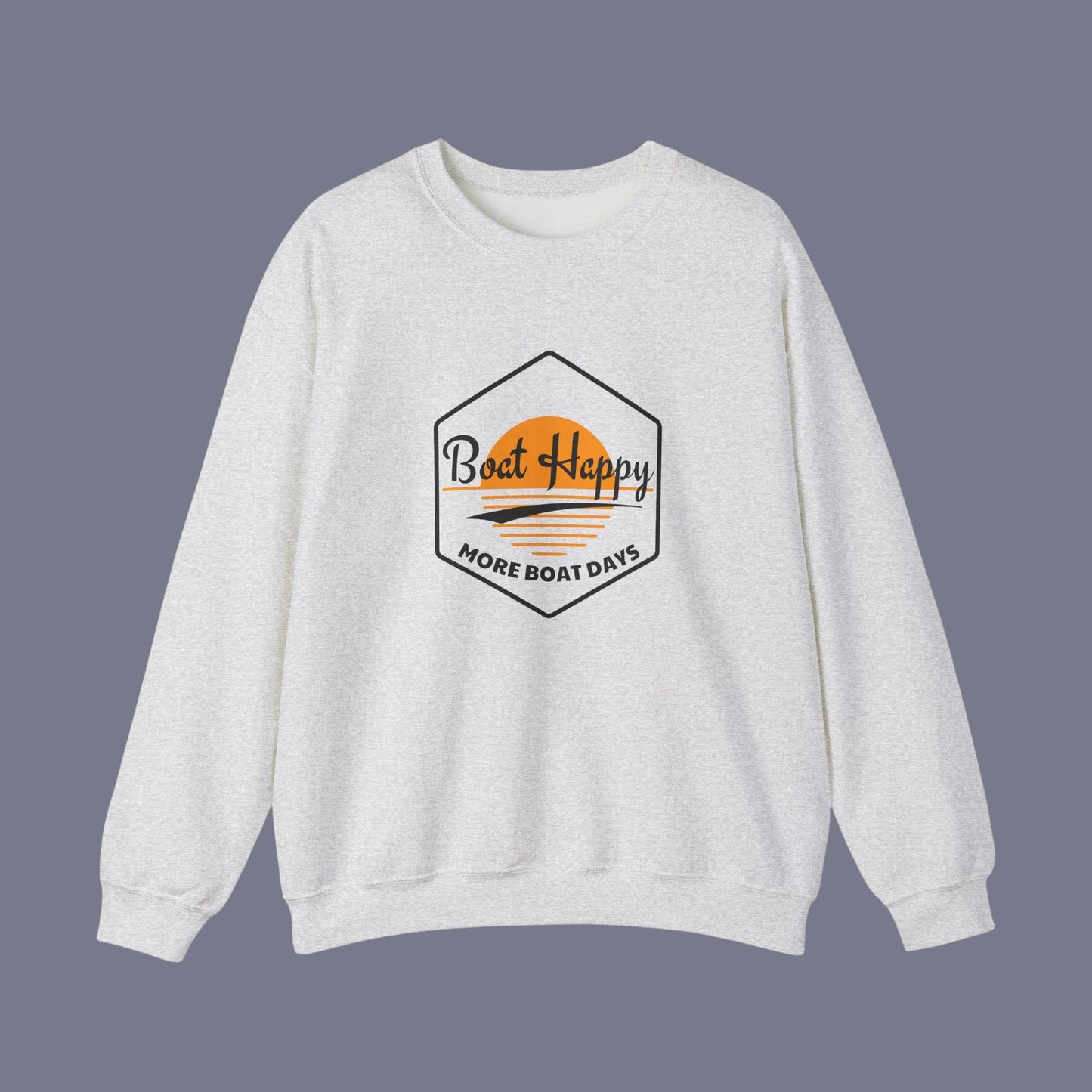 Sunset Boating Crewneck – Gildan 18000 Coastal Sweatshirt