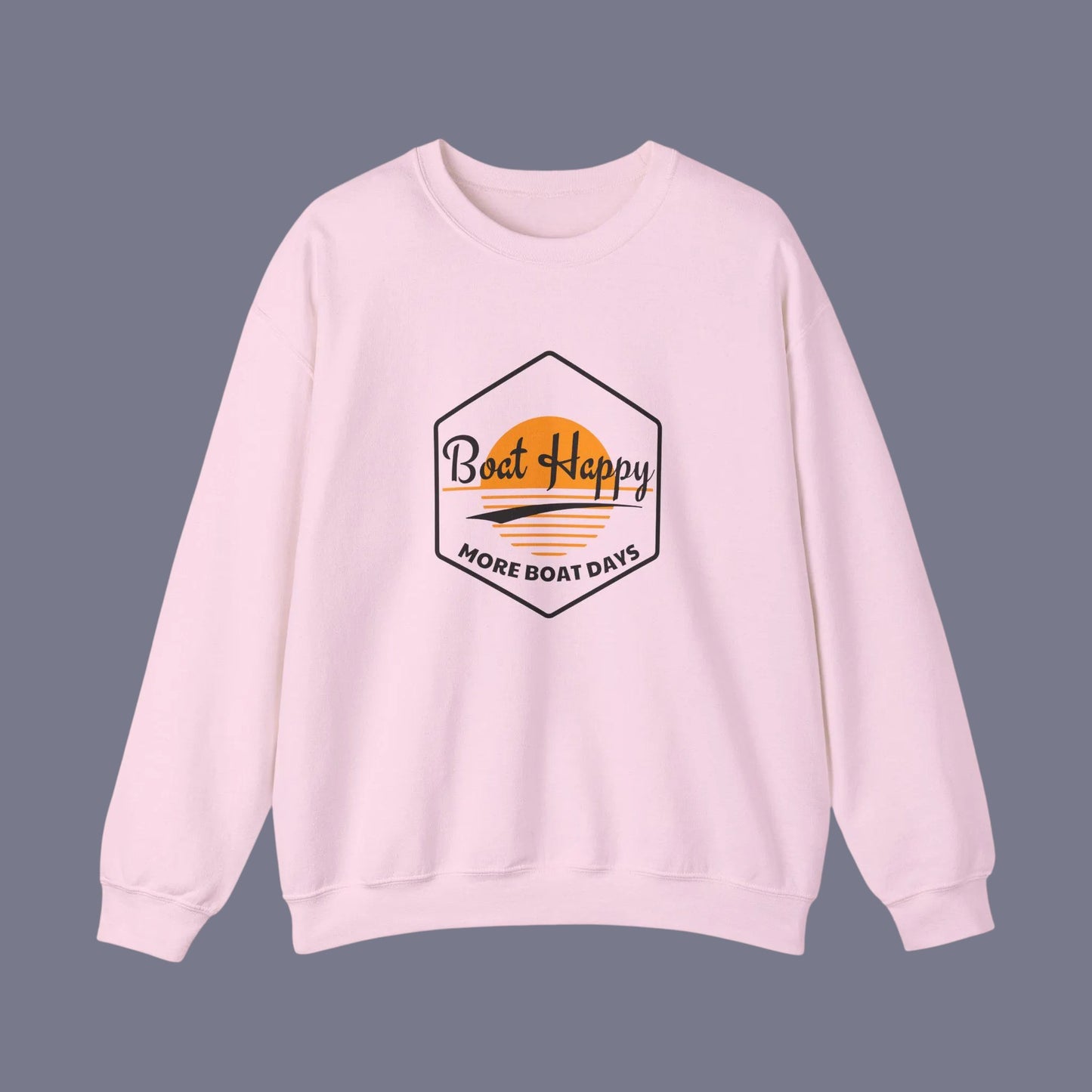 Sunset Boating Crewneck – Gildan 18000 Coastal Sweatshirt