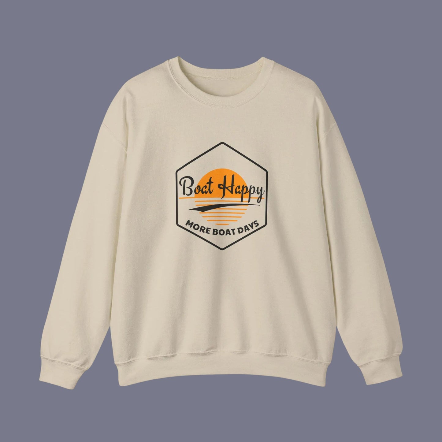 Sunset Boating Crewneck – Gildan 18000 Coastal Sweatshirt