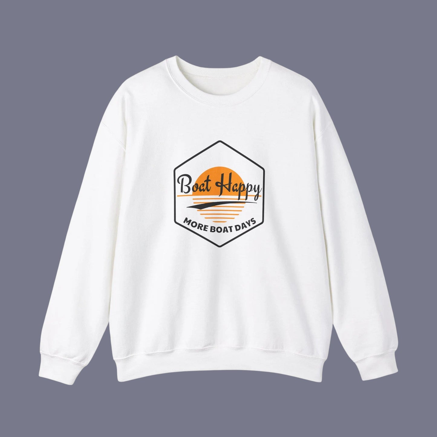 Sunset Boating Crewneck – Gildan 18000 Coastal Sweatshirt
