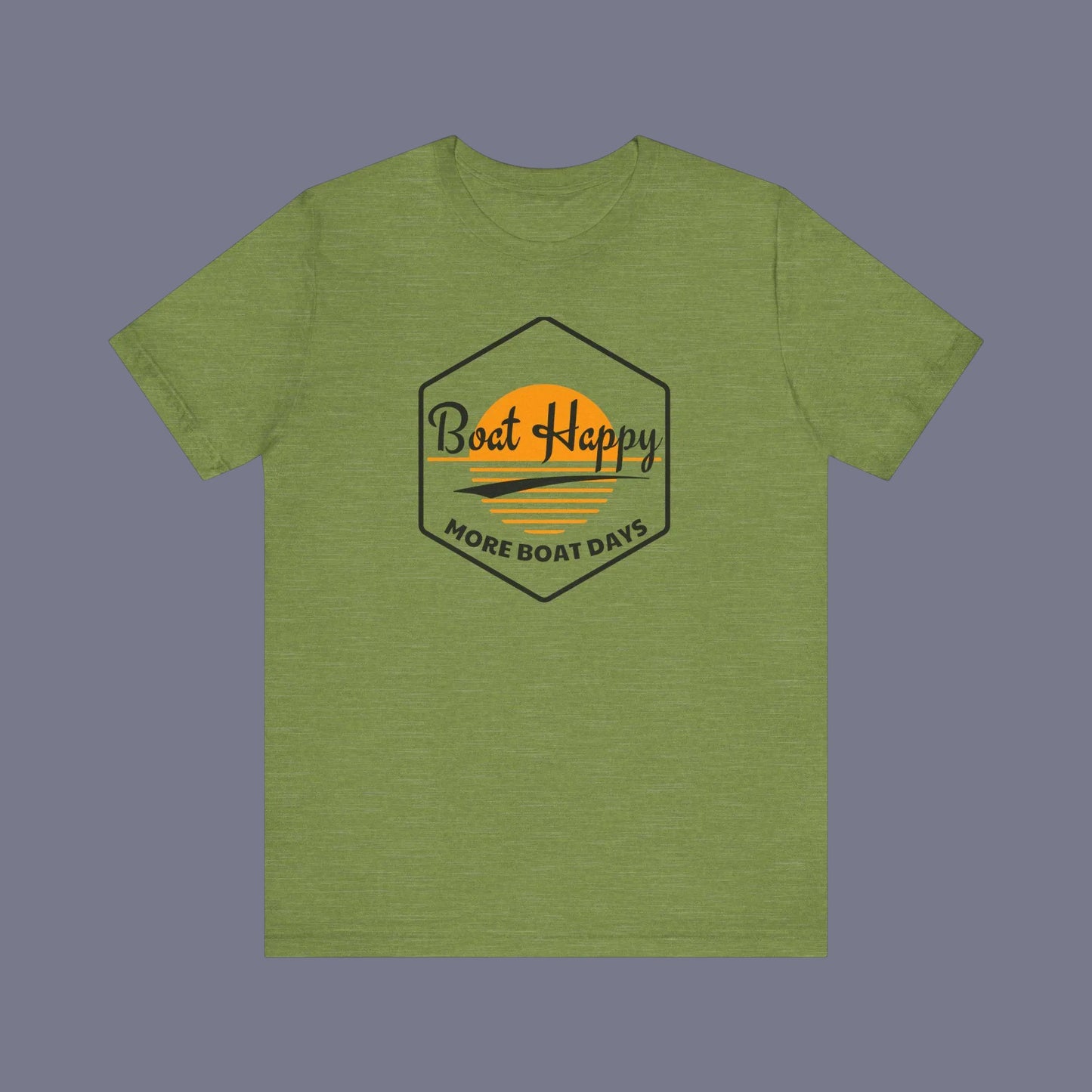 Boat Happy Sunset Hexagon T-Shirt – Coastal Boating Tee