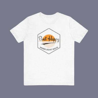 Boat Happy Sunset Hexagon T-Shirt – Coastal Boating Tee
